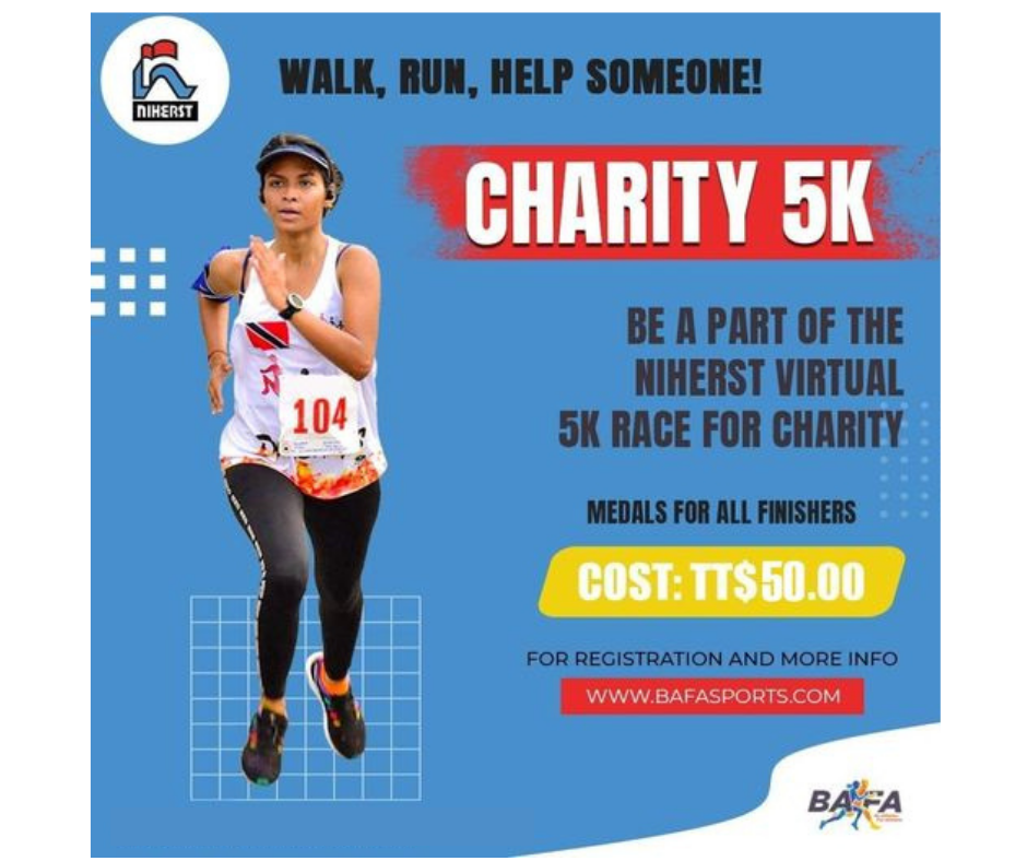 NIHERST Virtual 5k race for charity